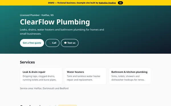 DEMO — ClearFlow Plumbing